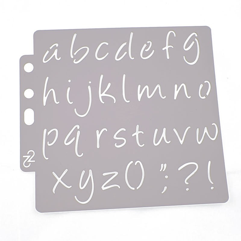 (3er Set) Flexible Buchstaben Schablone Alphabet Gross   Klein Buchstaben mit Lochrand
