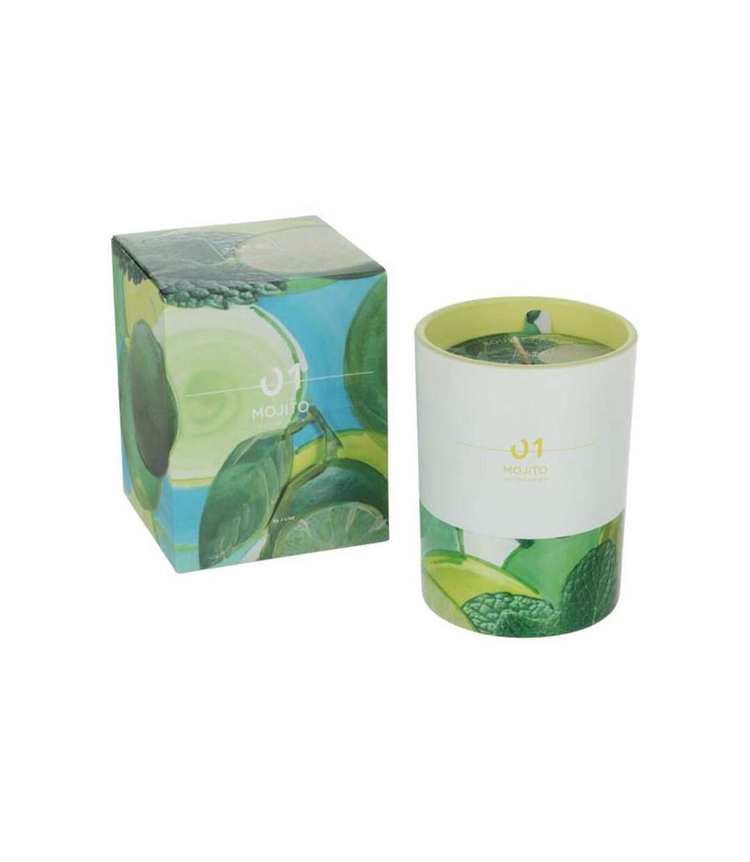 Paris Prix - Bougie Parfumée cocktail 11cm Mojito