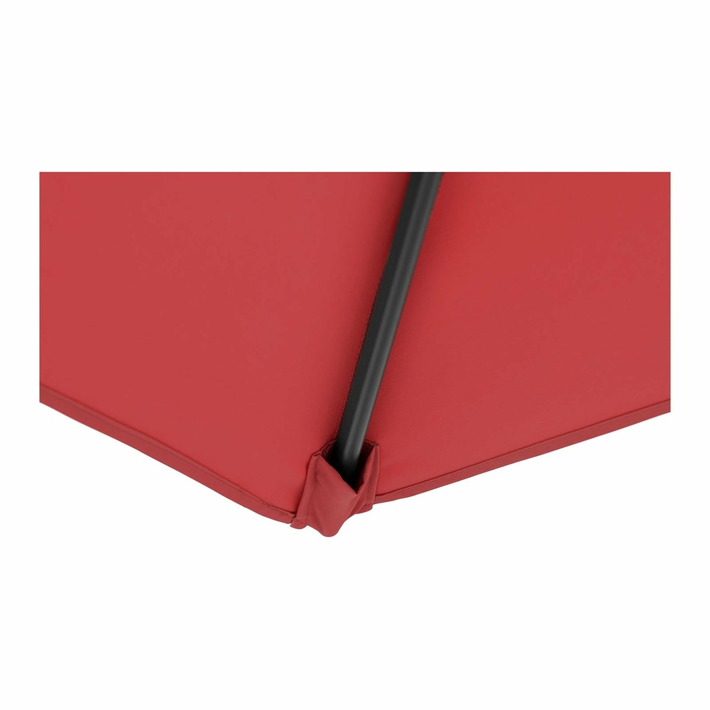 Parasol déporté rectangulaire 250 x 250 cm inclinable bordeaux