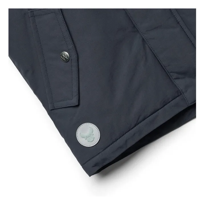 Wheat Parka Façon Fourrure Matières Recyclées Kasper Tech | Bleu marine