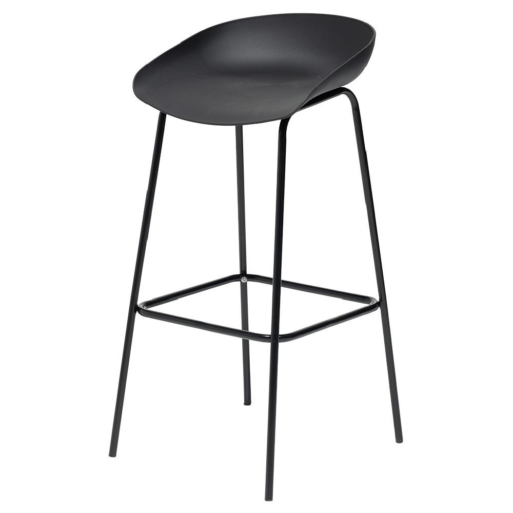 Tabouret de Bar Izan Noir - 42,5x46xH82cm x2