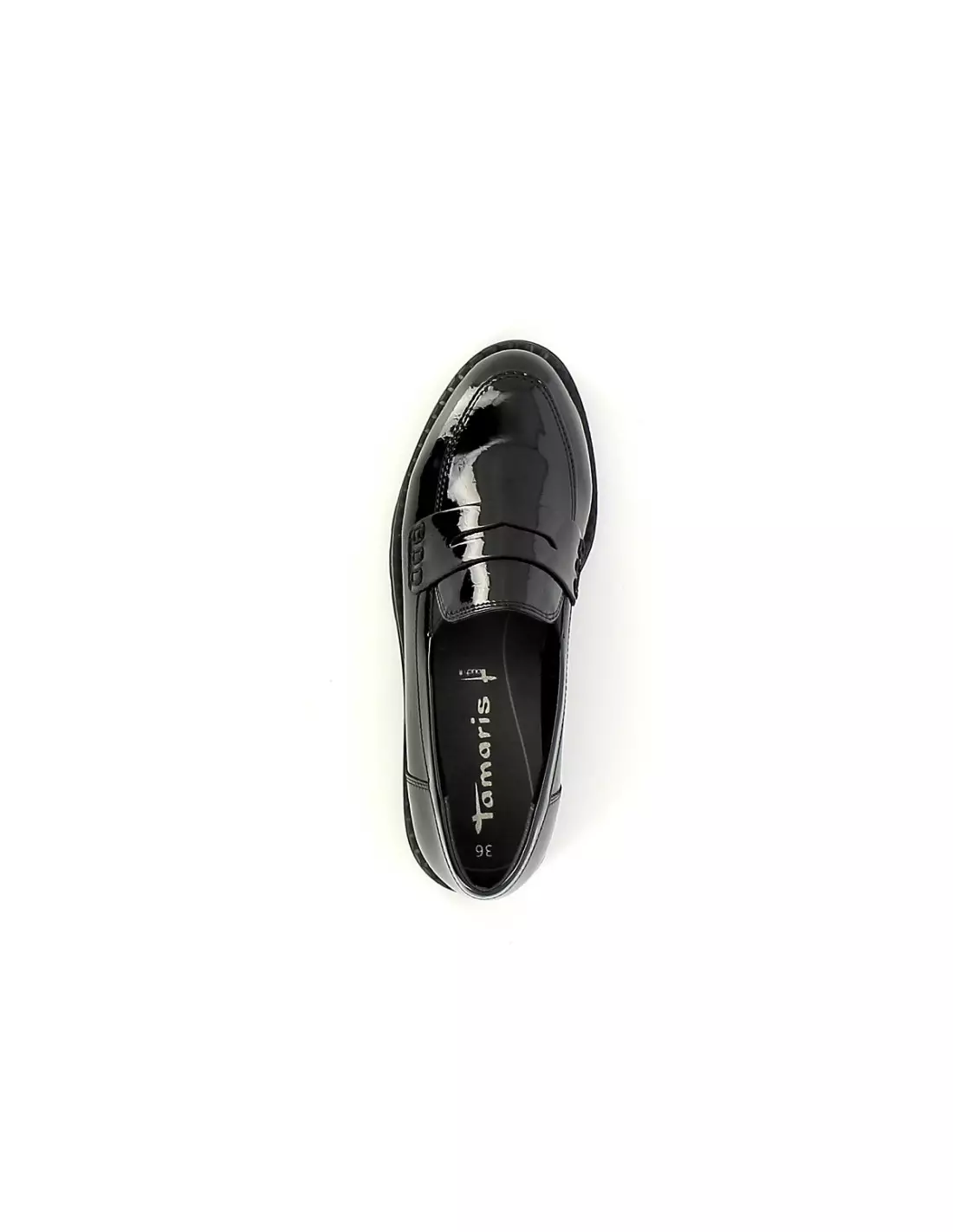 TAMARIS 24312 - Mocassins & bateaux Blackpatstruc