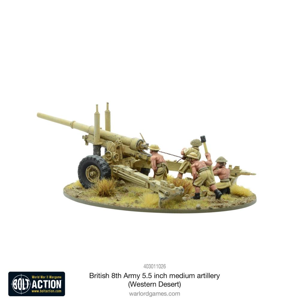 Bolt Action - British 8th Army 5.5 inch Medium Artillery (Western Desert)