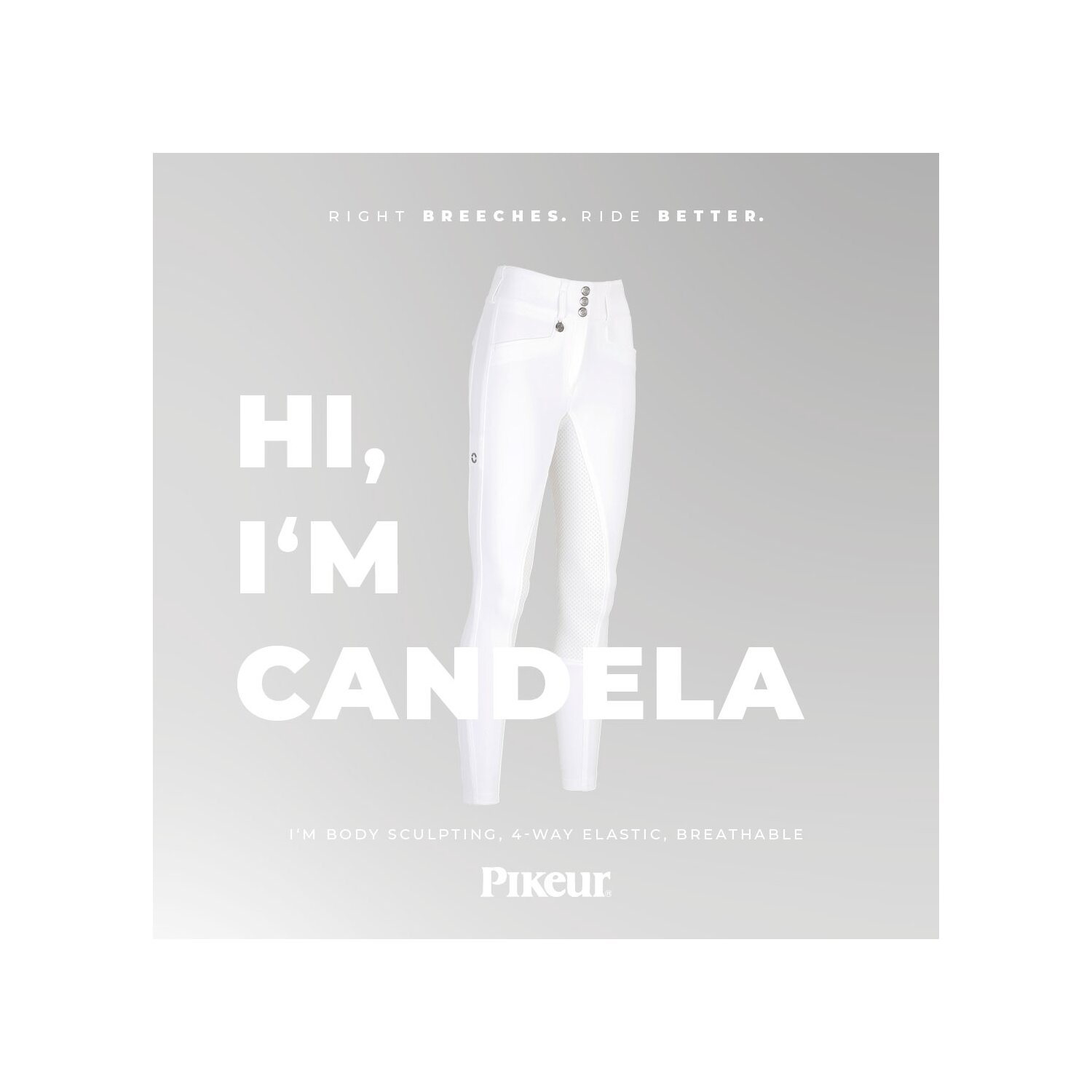 PIKEUR Reithose New Candela FFL Sports Collection - vanilla cream