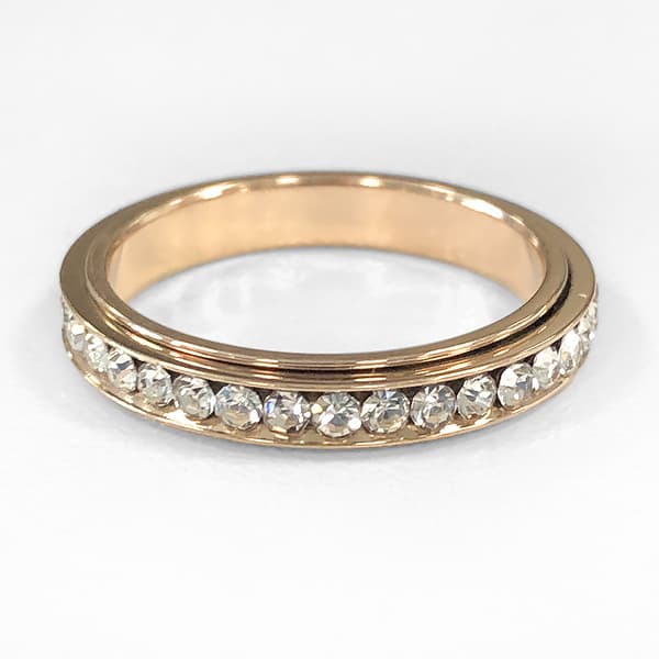 INF Roterbar antistressring Rose gull  19.9 mm