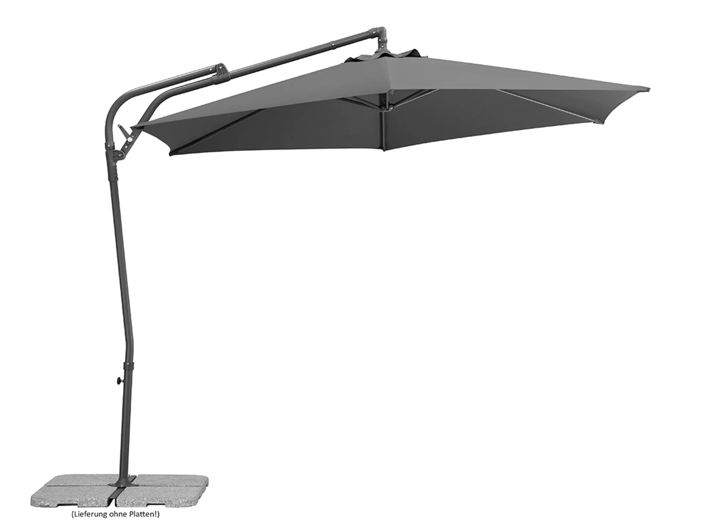 Schneider Ampelschirm Genua Anthrazit Ø 300 cm
