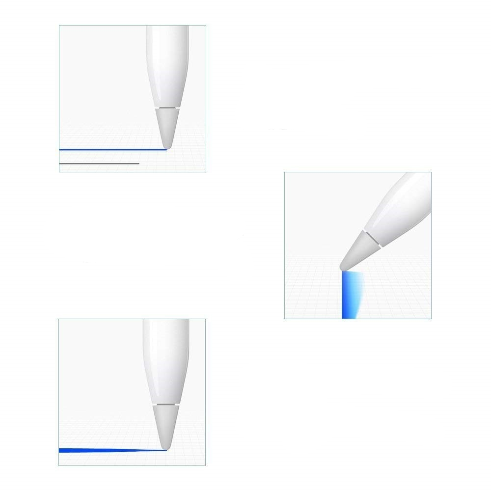 Apple Pencil (1. & 2. Gen. / Pro) Ersatz Spitze iPad Pro Stylus Touch Pen - Weiss