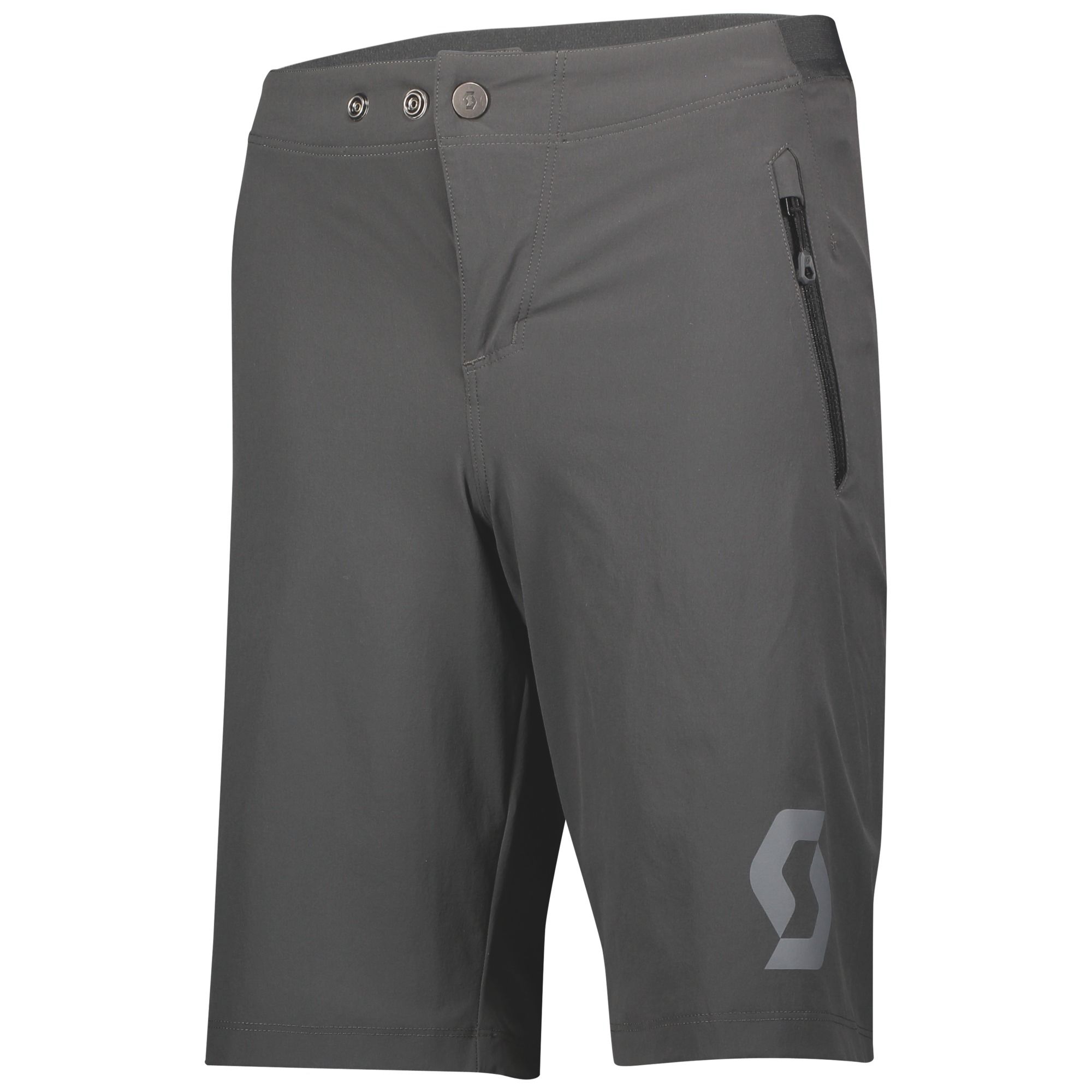 SCOTT Trail 10 Loose Fit Shorts med Indlæg Mørkegrå til Junior