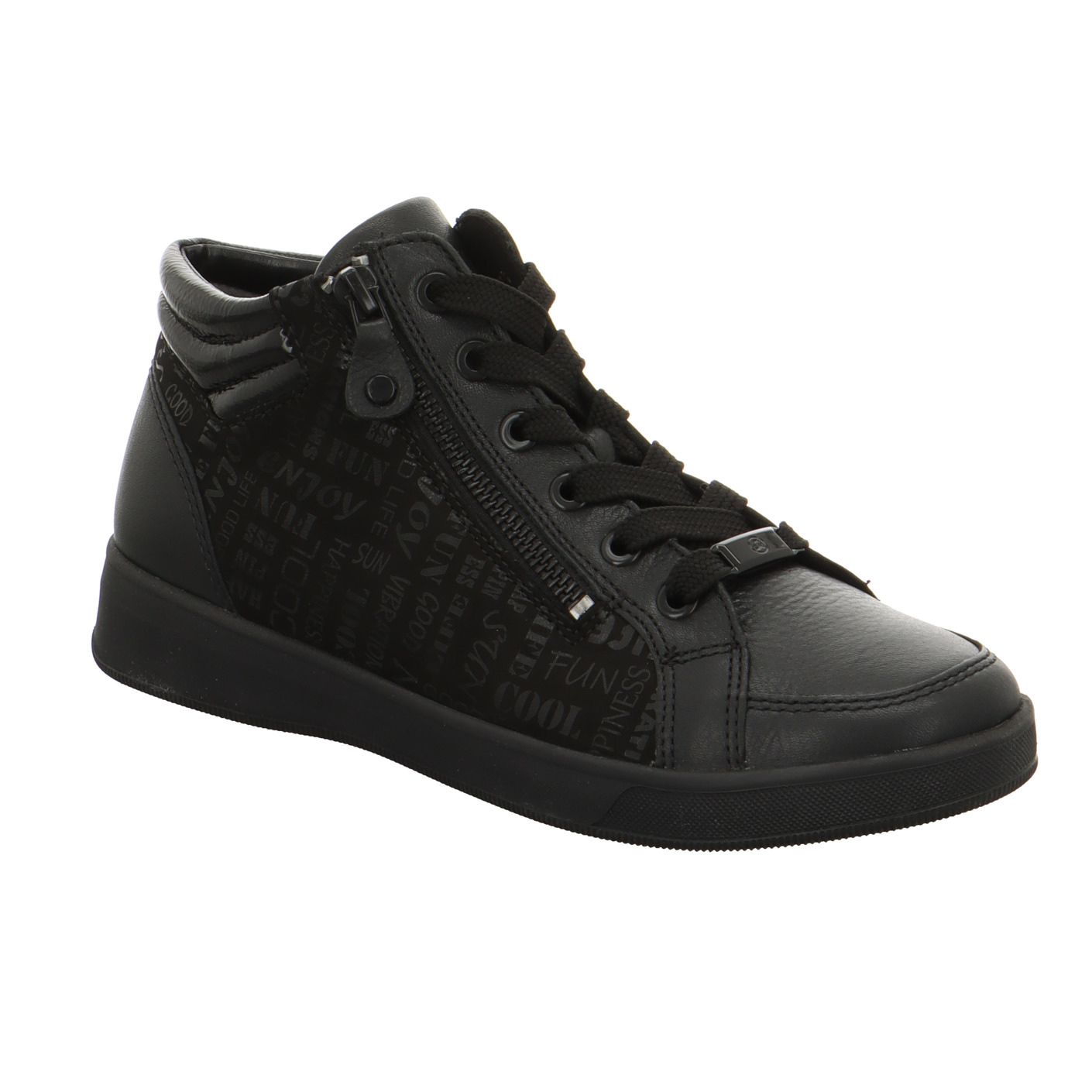 Schnürboots schwarz