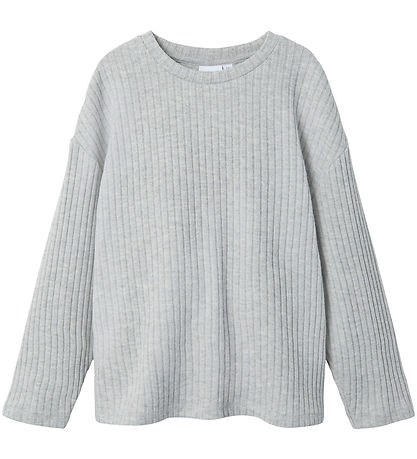 Name It Bluse - Strick - NkfRikka - Grau Meliert