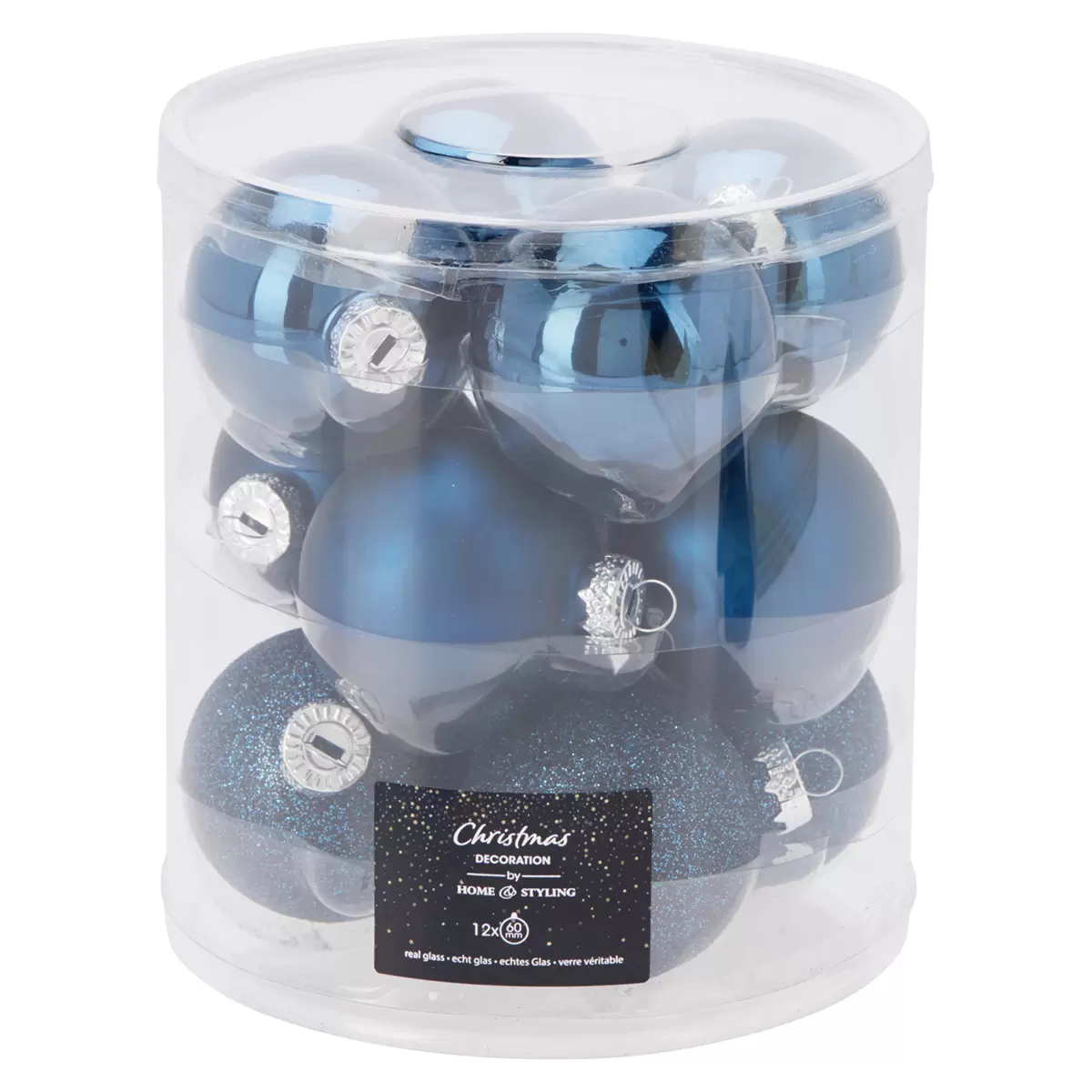 Weihnachtskugel-Set XMAS Blau