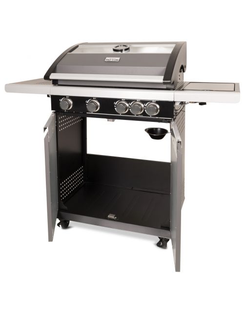 Patton Patio Pro Chef - Multi Grill 4+ Gasbarbecue - Barbecue - 54x133x113 cm 36 kg Grijs Zwart Geschikt Voor 6-10 Personen