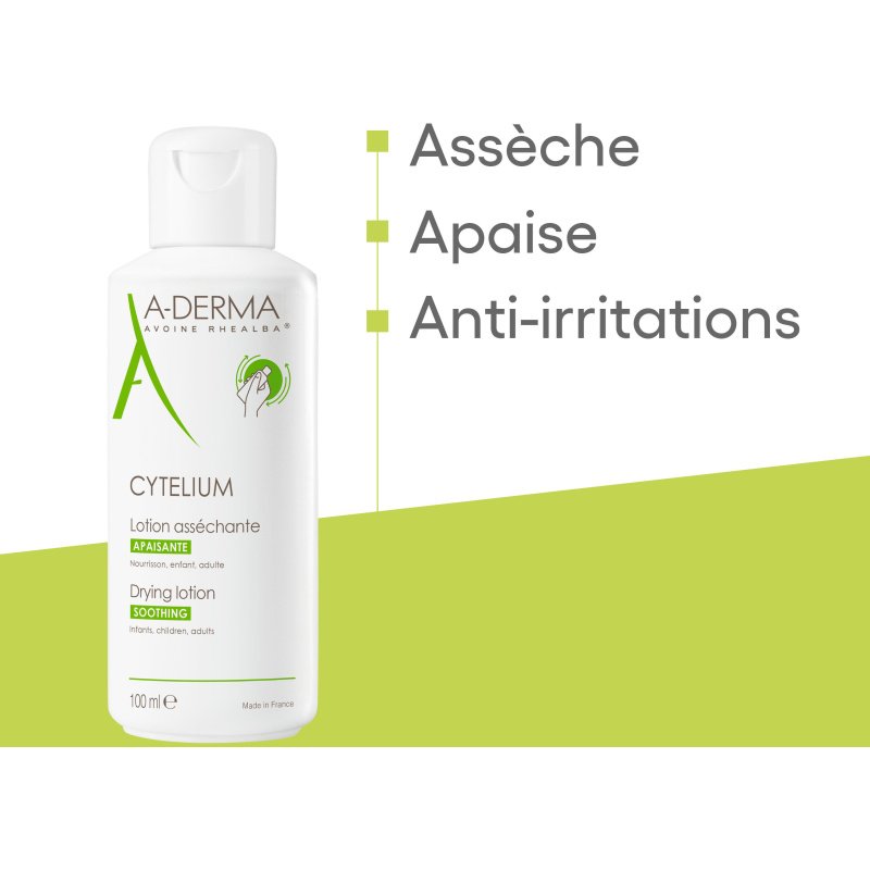 Lotion asséchante Aderma Cytelium - Flacon de 100 ml