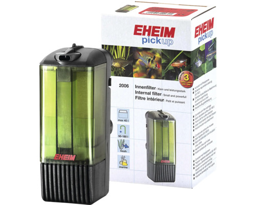 EHEIM pickup 45 binnenfilter voor aquaria, 3,5 W, ca. 50 - 180 l/u voor aquaria tot ca. 45 l