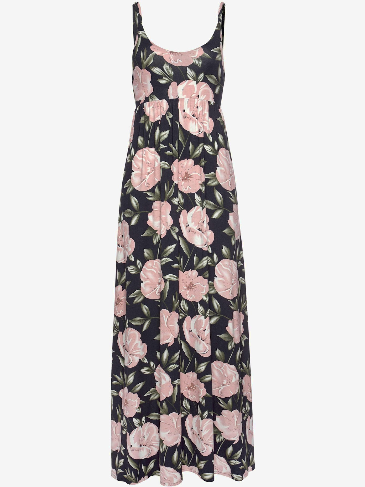 Robe longue encolure ronde