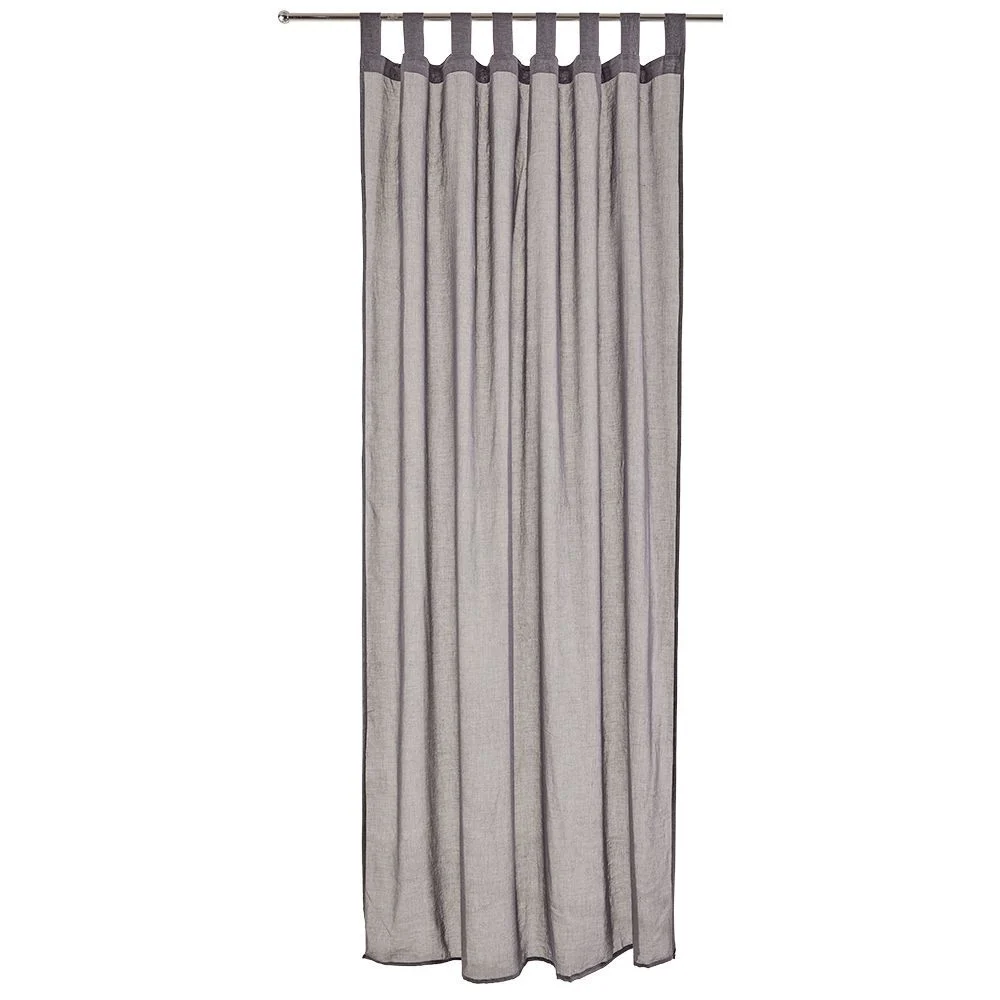 Voilage à oeillets gris foncé 140x240cm
