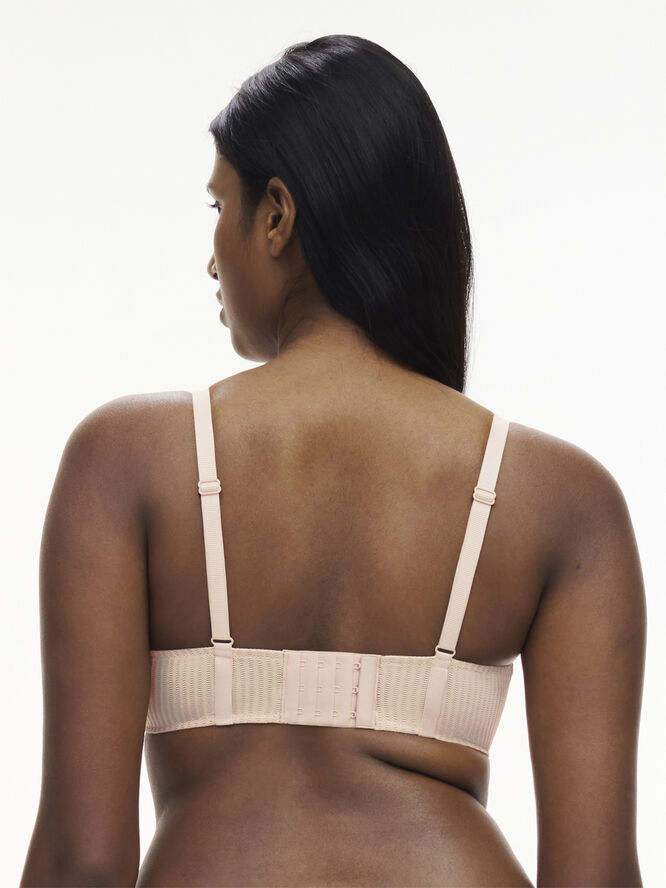 Chantelle Pulp Spice Half Cup Bra Clay nude/black