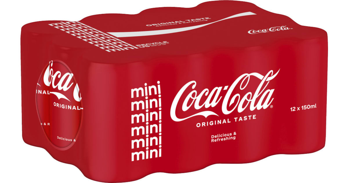 Coca-Cola Original Minicans Tray 12x 0,15 Liter (Einweg)