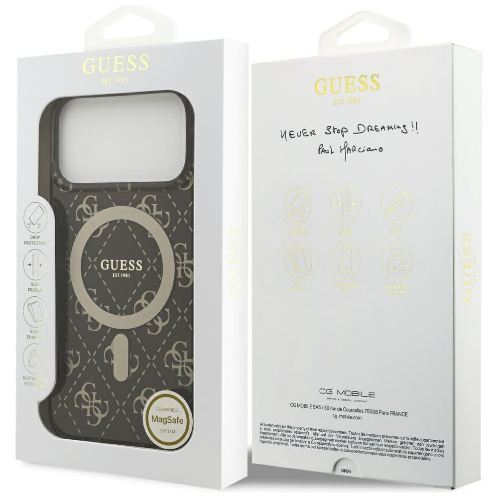 iPhone 17 Pro Max MagSafe Hardcase Hülle IML 4G Background (GUHMP17XH4DTEW) - Braun