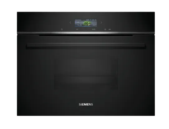 Siemens iQ700 CD714GXB1 - Dampovn - til indbygning - Wi-Fi - niche - bredde: 56 cm - dybde: 55 cm - højde: 45 cm - sort