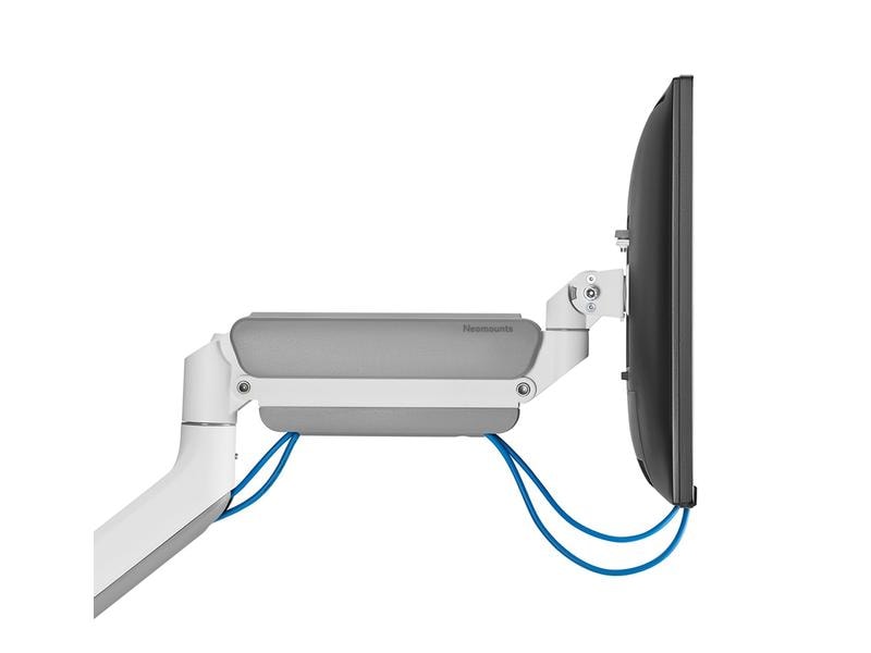 NEOMOUNTS Tischhalterung DS70PLUS-450WH1 bis 18 kg – Weiss Vollbewegliche Tischhalterung für 17-49