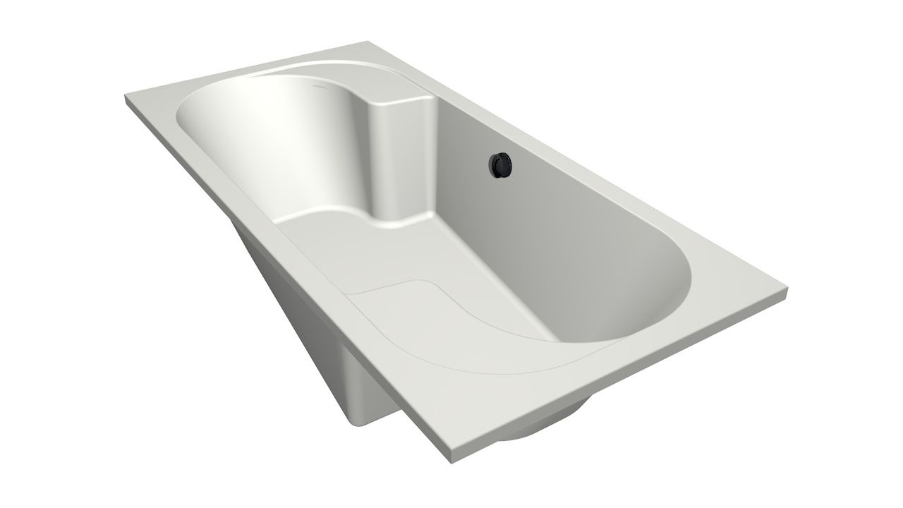Xenz Parel ligbad acryl 190x90x45cm wit mat