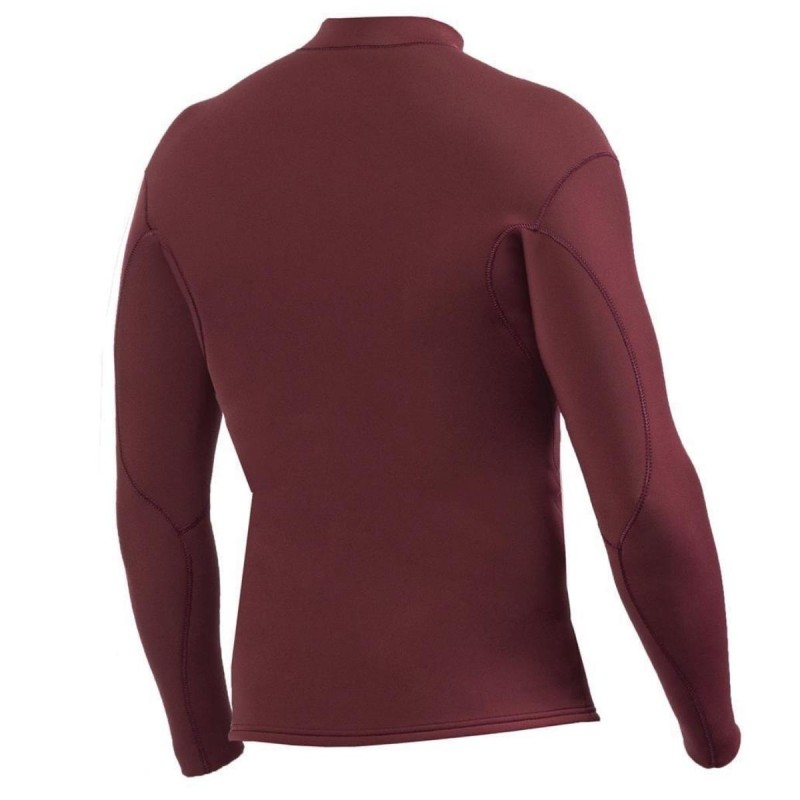 Top néoprène Vissla Solid Sets 2mm FZ - Bordeaux - The Corner Shop