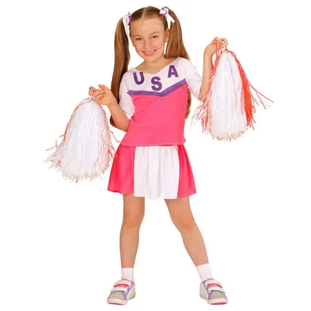 Widmann Kinderkostüm Cheerleader, Top und Rock, 116