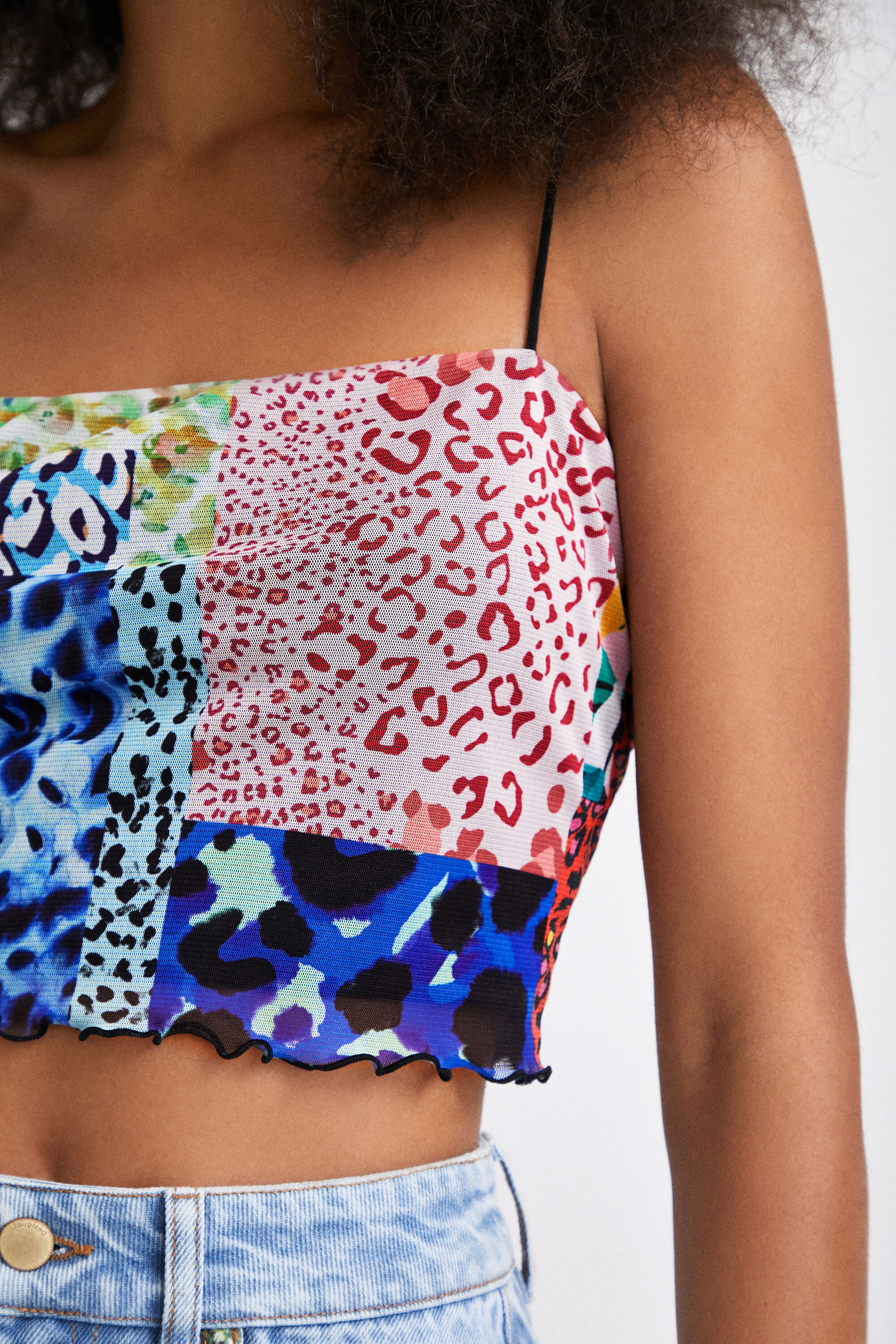 Crop top patchwork