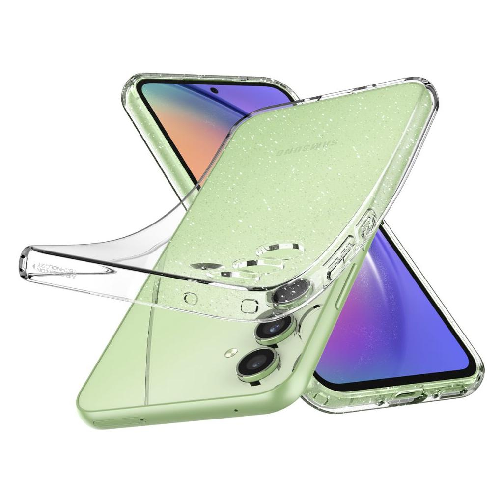 Samsung Galaxy A54 5G Liquid Crystal Glitter Case Gummi Hülle (ACS05890) - Transparent