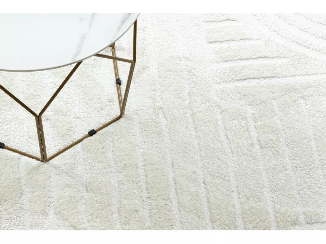 Tapis moderne MODE 8586 géométrique crème 200x290 cm