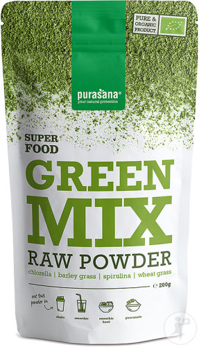 Purasana Vegan Mélange De Poudre Verte Bio Sachet 200g