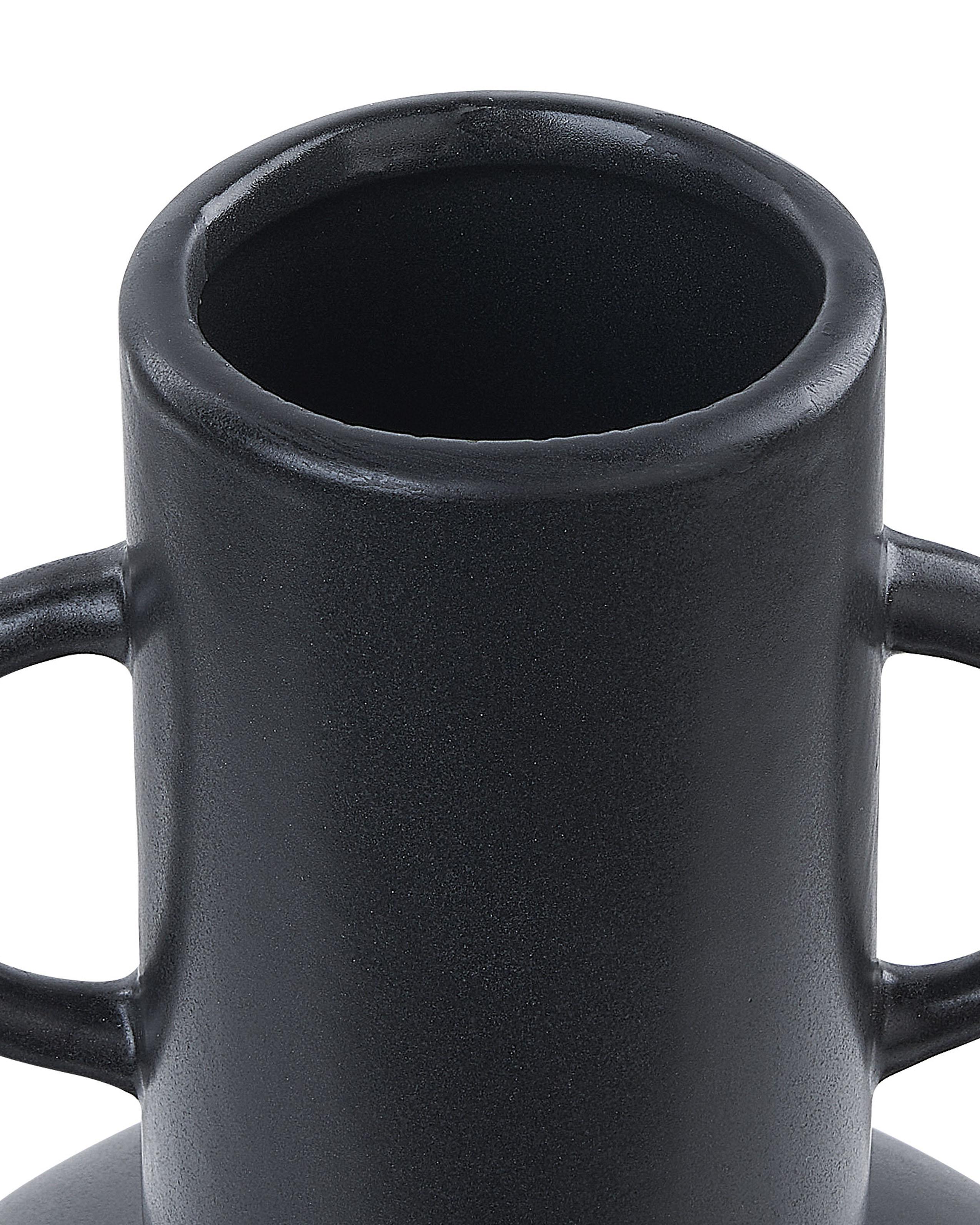 Bloemenvaas PEREA Keramiek 26 cm Zwart
