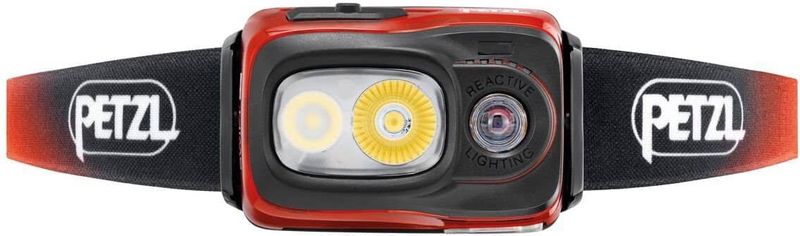 Petzl Swift RL 1100 lumen krachtige hoofdlamp met accu oranje
