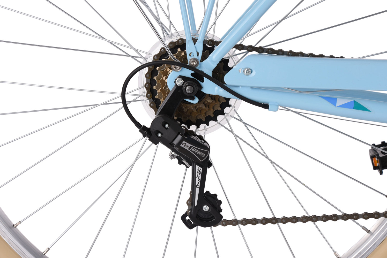 KS Cycling Damenfahrrad Toscana 28'' - blau - 48 cm Rahmenhöhe