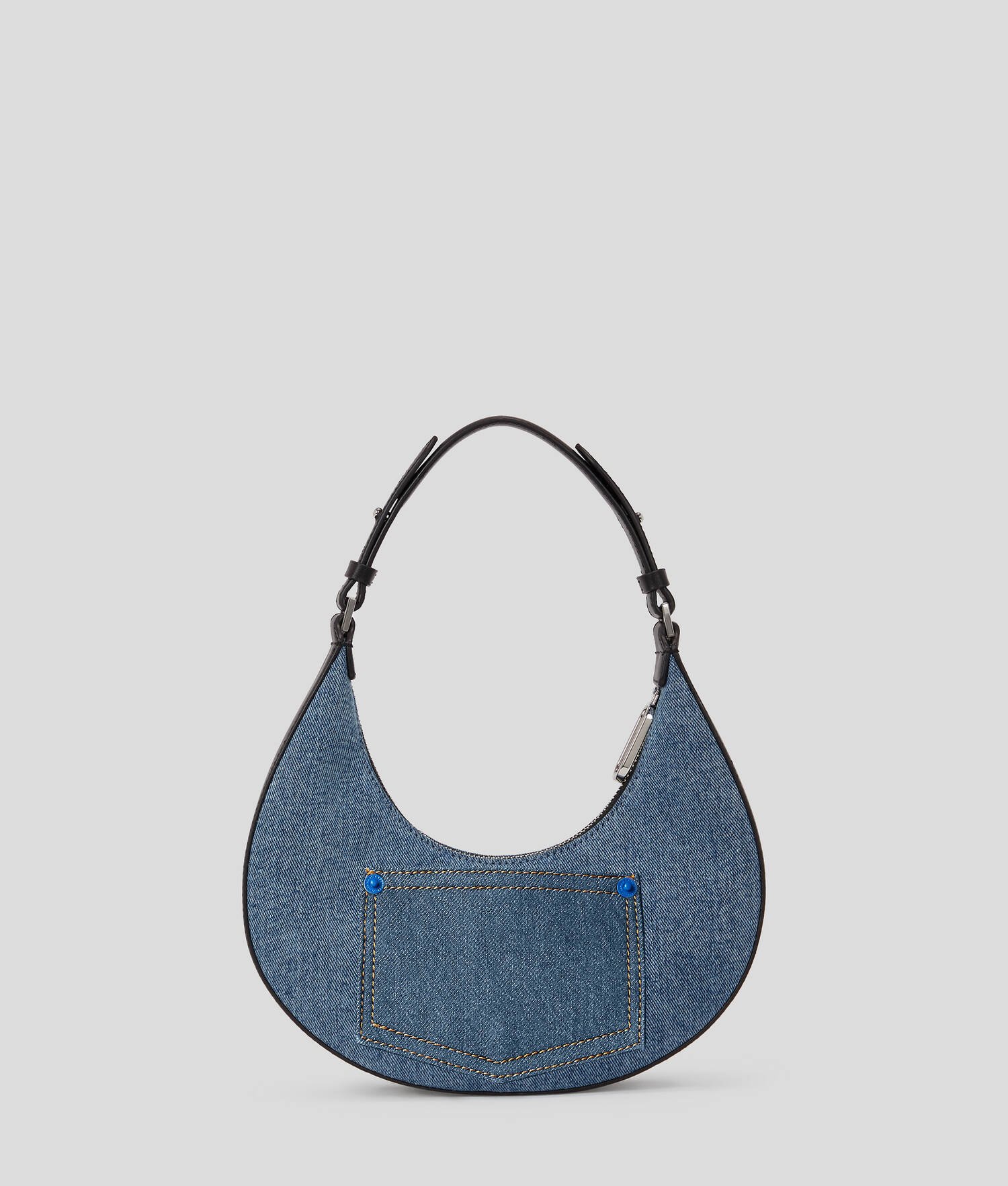 PETIT SAC PORTÉ ÉPAULE EN DENIM DEMI-LUNE KLJ