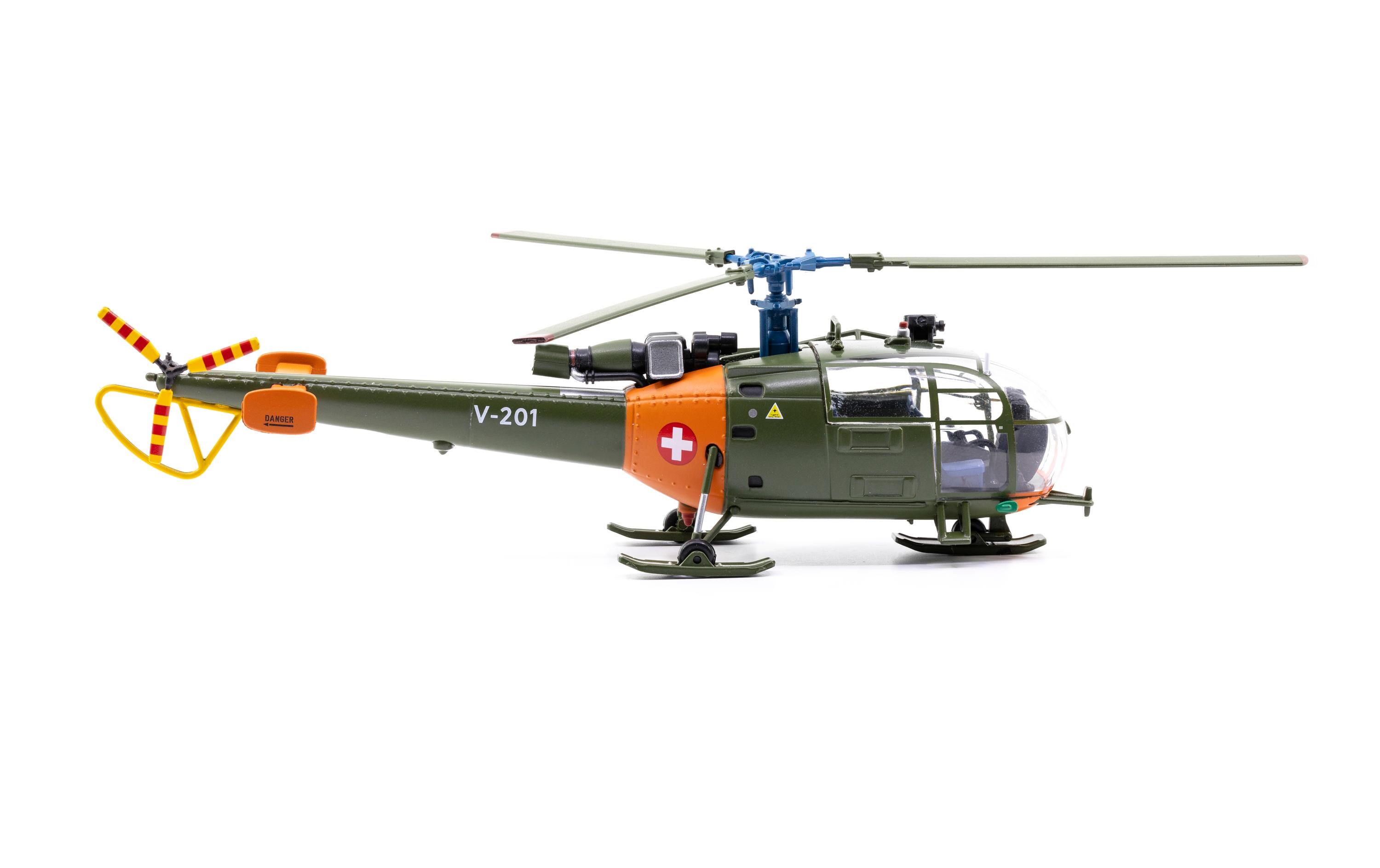 Alouette III Swiss Air Force V-201 1:72Modellflugzeug Schweizer Luftwaffe