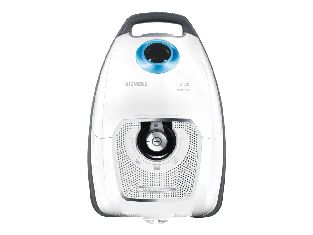 Siemens Z7.0 family allergyPlus VSZ7442S - Støvsuger - beholder - pose - hvid/sort
