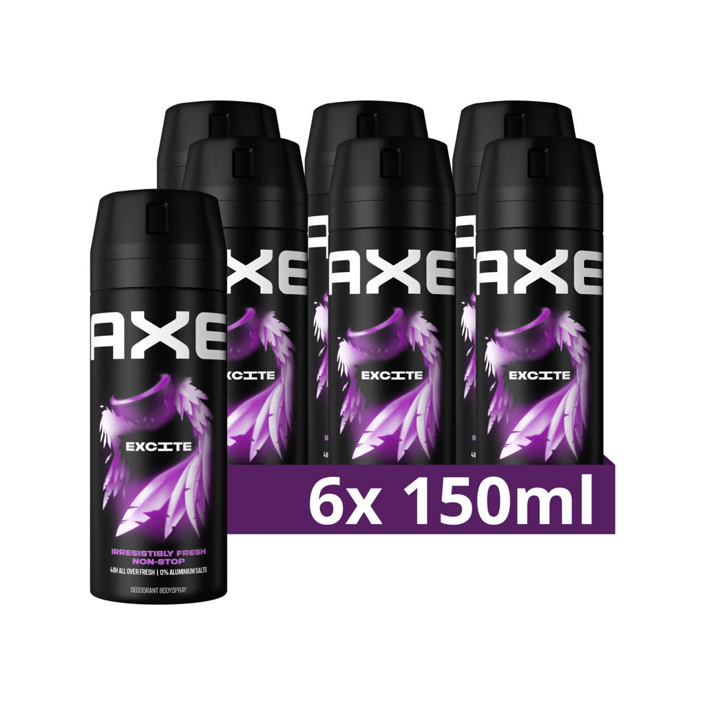 Snel geleverdExcite deodorant bodyspray - 6 x 150 ml