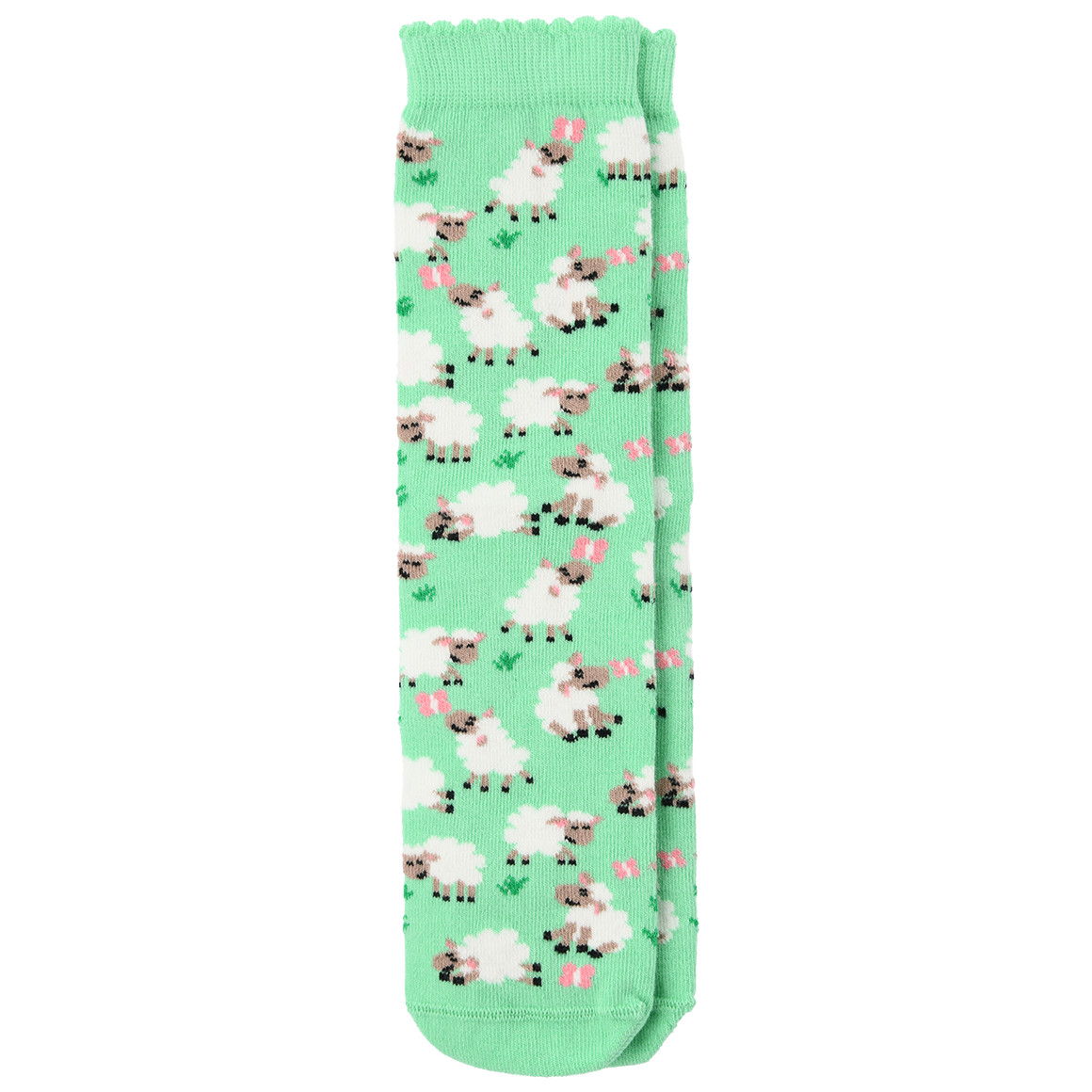 Gina Benotti 1 Paar Damen Socken mit Schaf-Motiven hellgrün