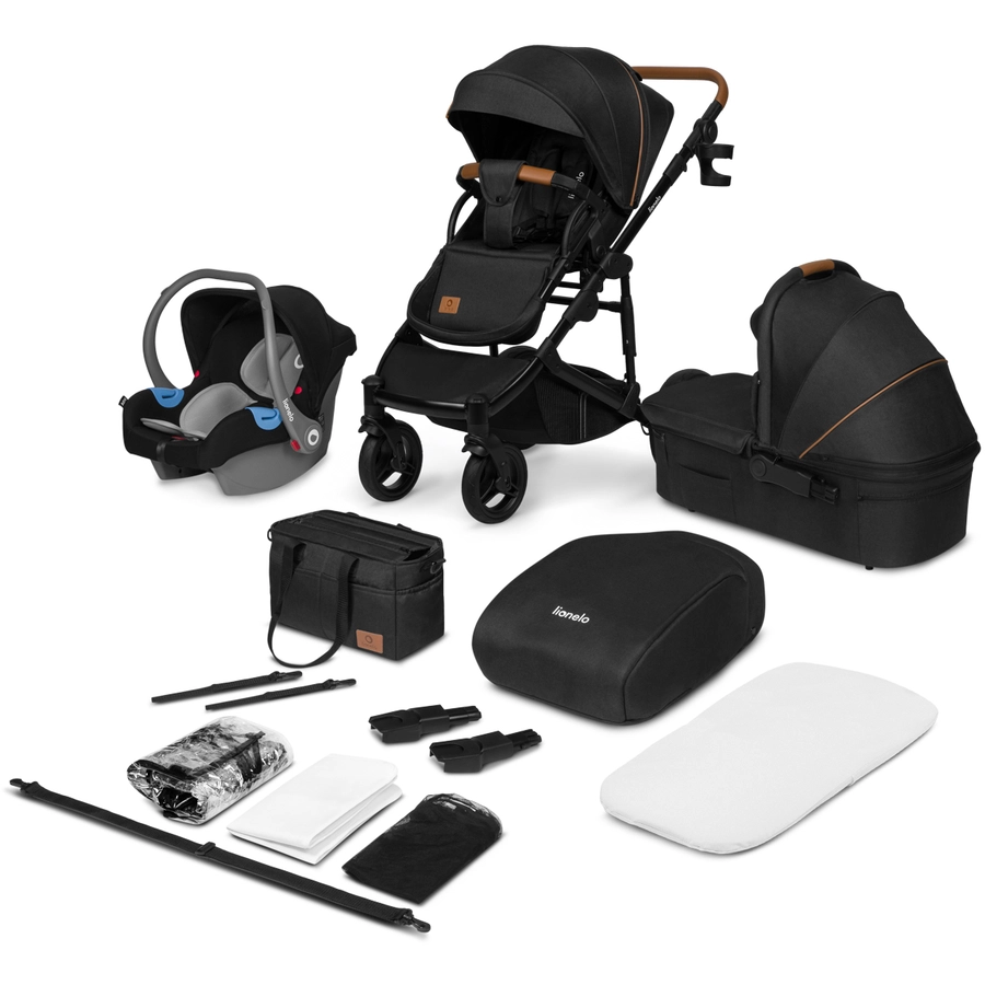 lionelo Kinderwagen Mari Tour 3in1 Black Onyx