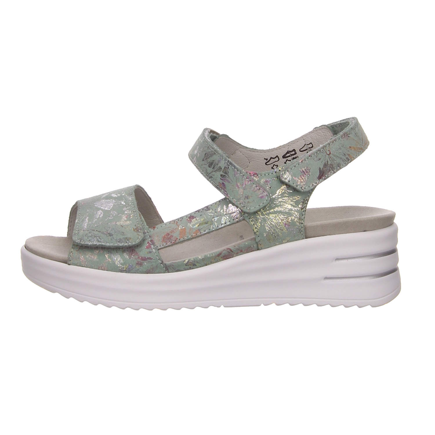 Waldläufer Keilsandalette grün grün