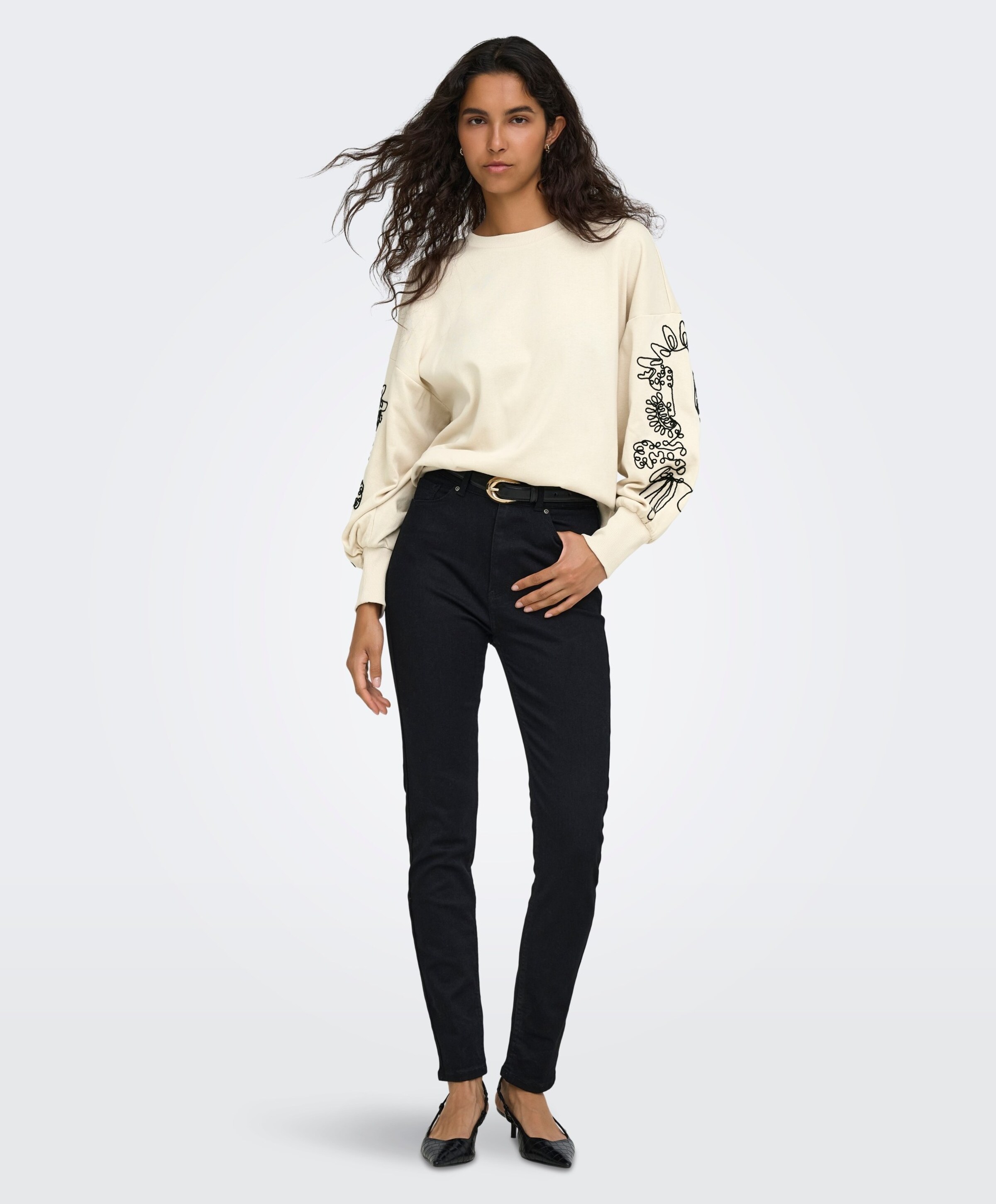 Only Dames sweater ecru