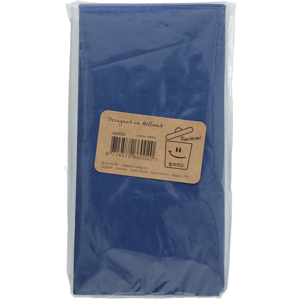 Happy Birthday Servetten Blauw 33cm 10st