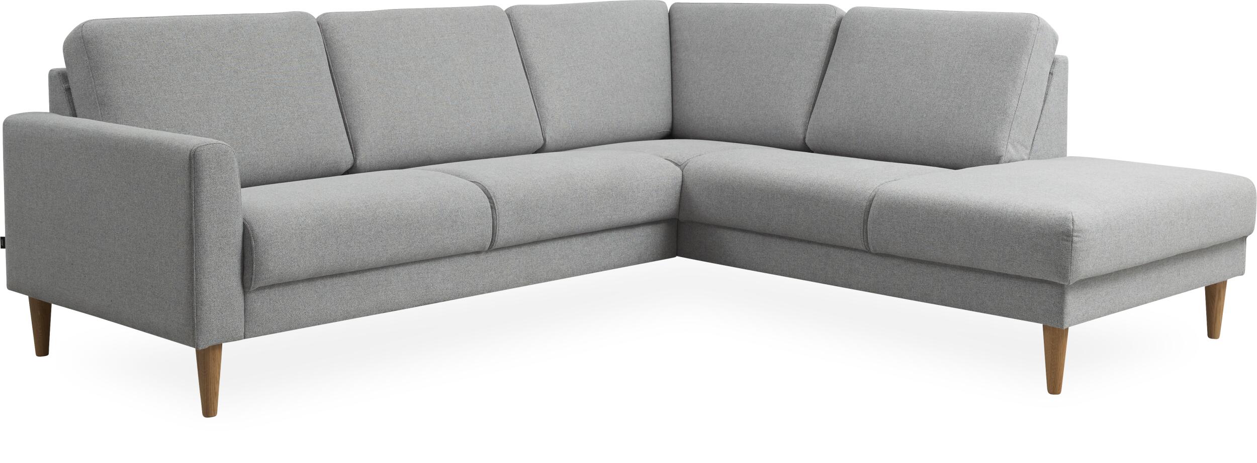 Linea højrevendt hjørnesofa med pufafslutning