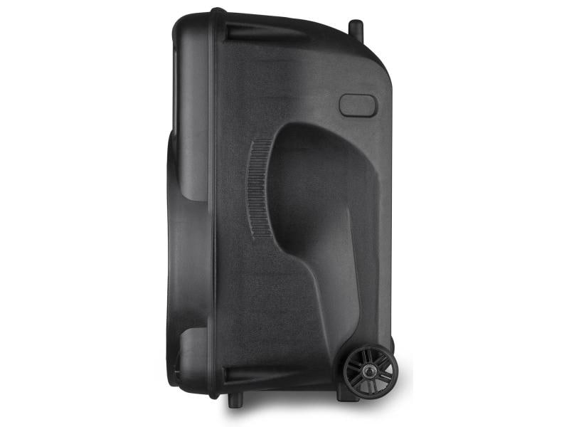 Fenton Lautsprecher FT15LED Aktiv Trolley-Speaker Aktive Multifunktionsbox mit Akku und Lichteffekt