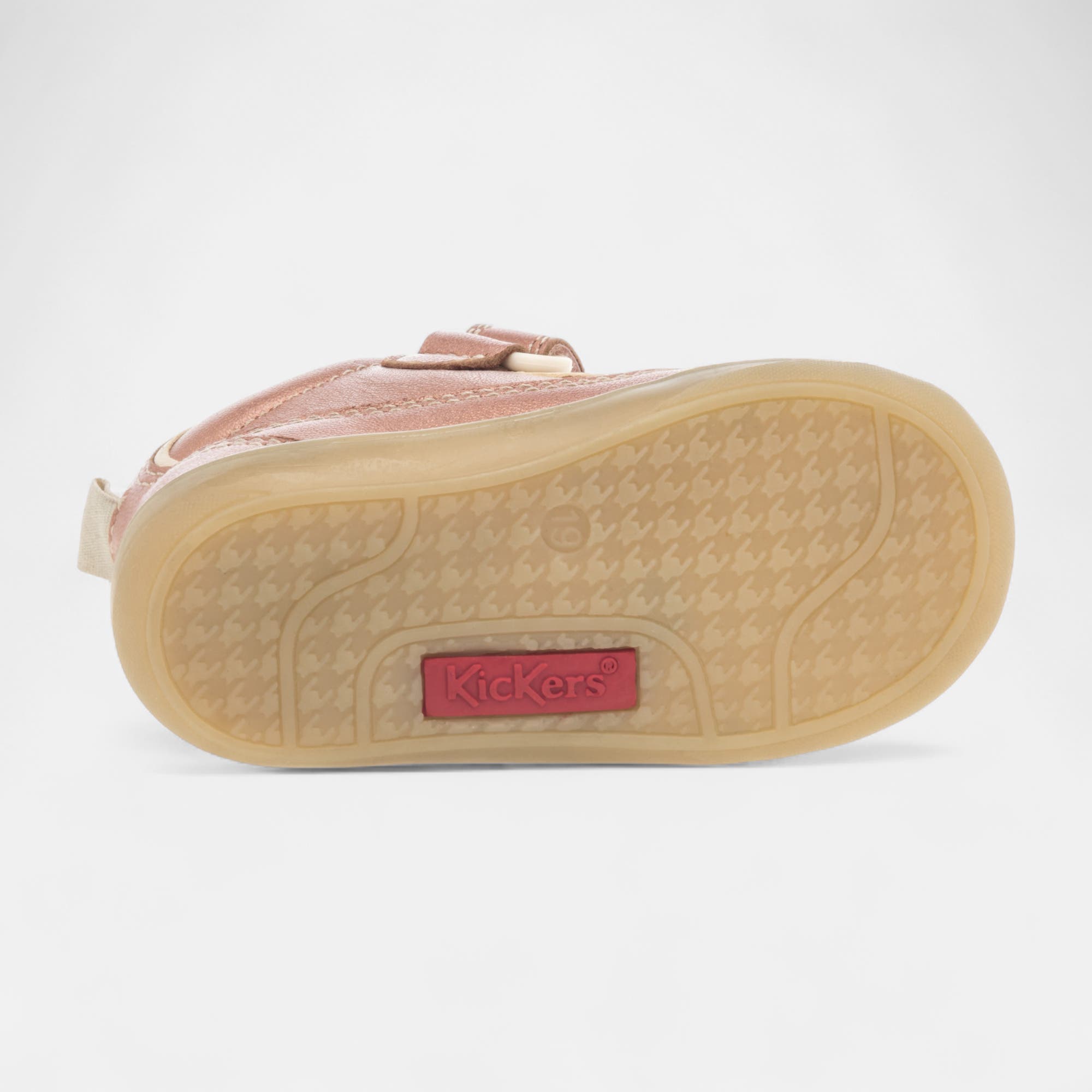Baskets hautes Bébé fille en cuir rose