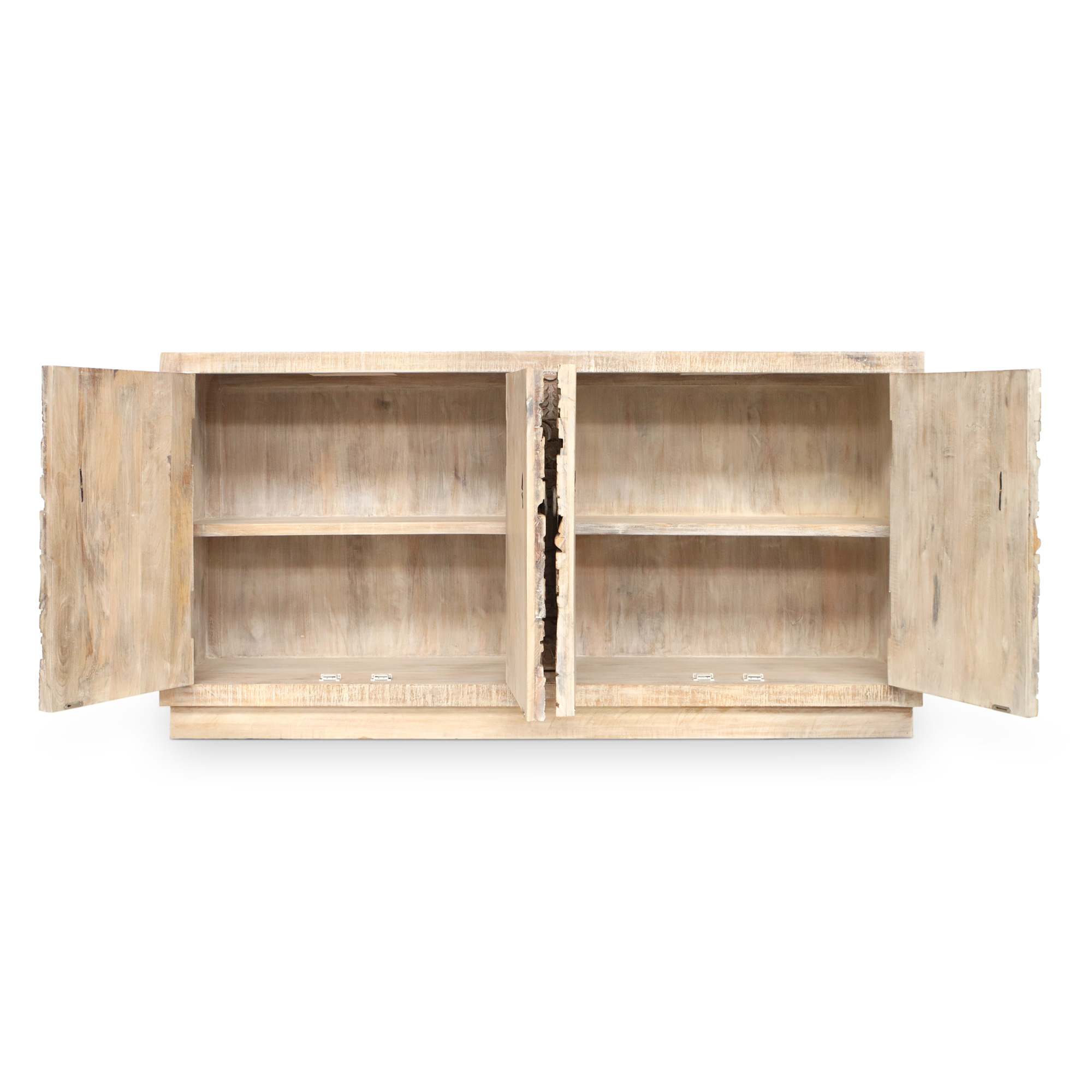 Sideboard 'Dandipur' 4-türig, Mangoholz, B 180 cm, H 90 cm, T 40 cm von fischer's lagerhaus