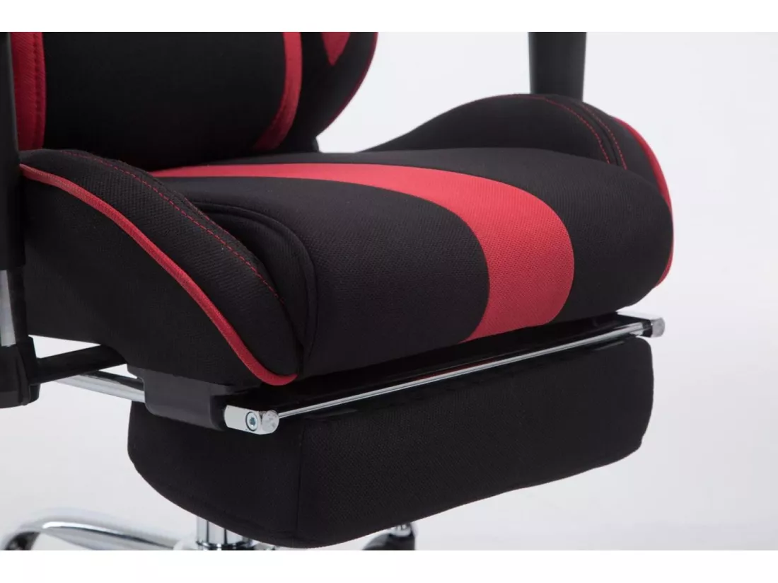 Chaise de bureau - Tissu - Noir / Rouge - Limit