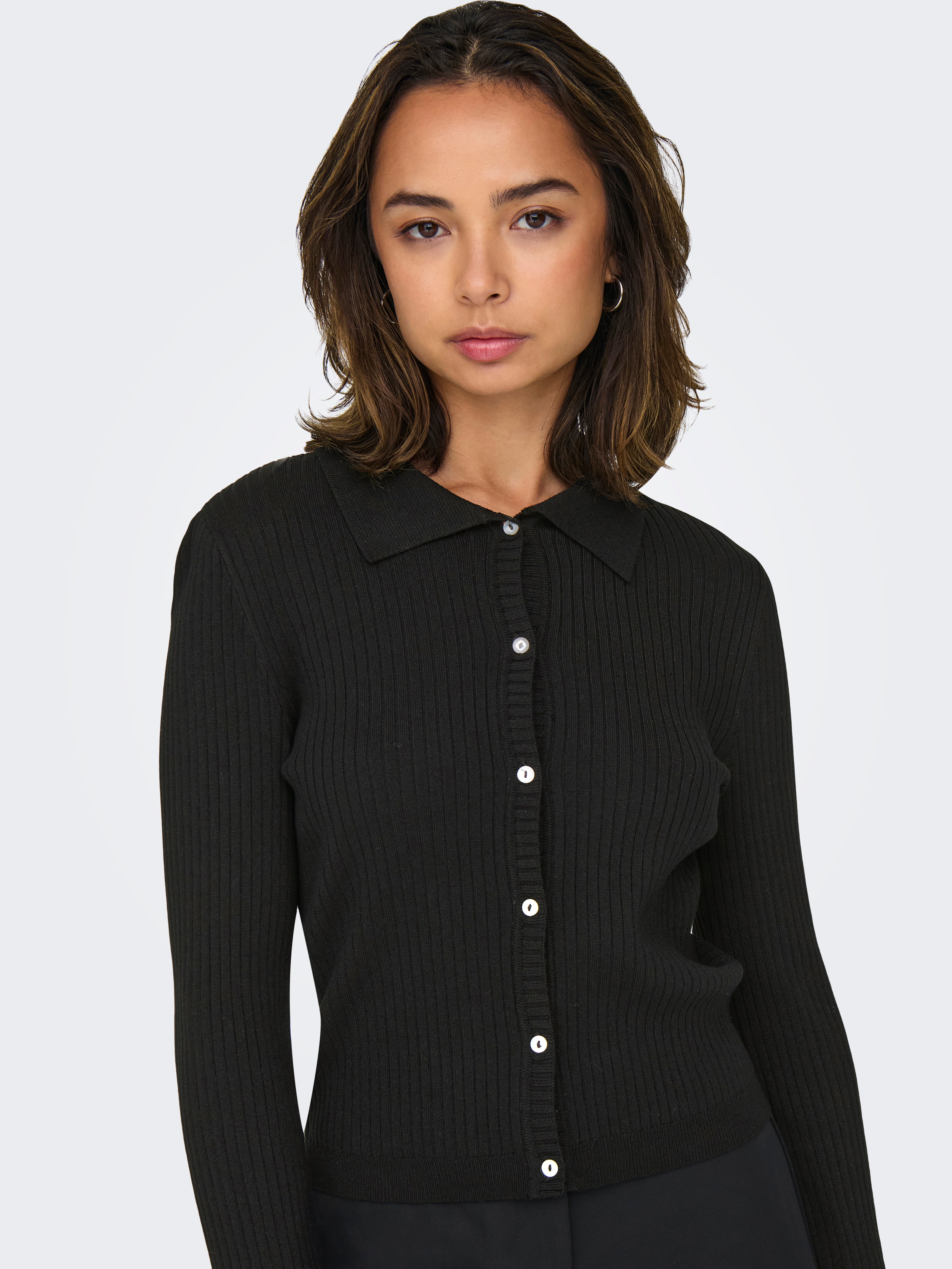 ONLKAYA Strickjacke Black